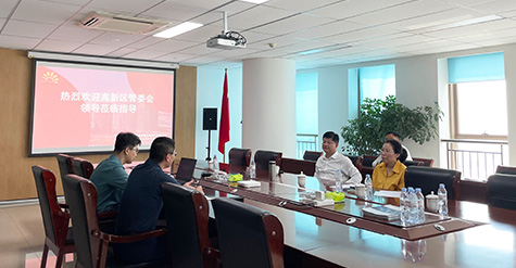 濟南高新區(qū)黨工委委員、管委會副主任張磊蒞臨和普威視參觀調(diào)研